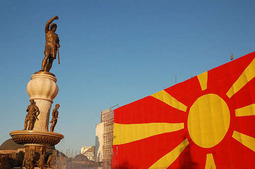 Macedonian flag - Attribution-NonCommercial-ShareAlike License
