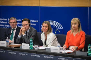 King, Katainen, Mogherini, Bieńkowska © European Union, 2018/Source: EC - Audiovisual Service
