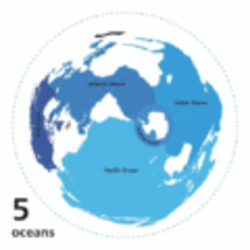 World ocean map - Immagine di Quizimodo