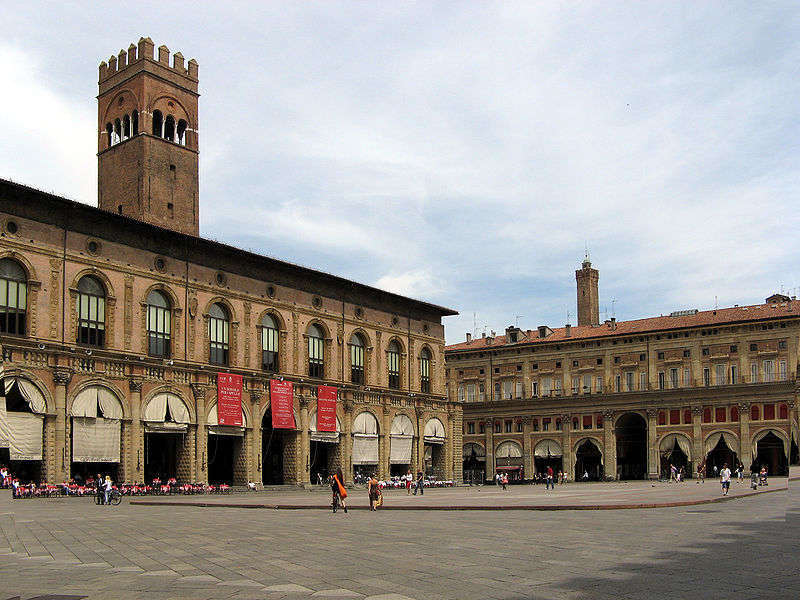 Palazzo del Podestà e Palazzo dei Banchi in Piazza Maggiore a Bologna - foto di Steffen Brinkmann